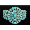 Image 1 : Ladies turquoise and sterling silver cuff
