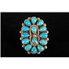 Image 2 : Ladies turquoise and sterling silver cuff