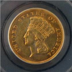 1878 $3 Gold Indian head Princess