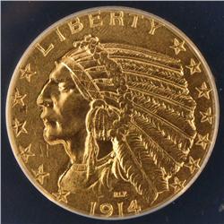 1914 $5 Gold Indian