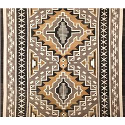 Excellent Two Gray Hill Navajo Rug