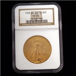 1908 $20 Gold Saint Gaudens