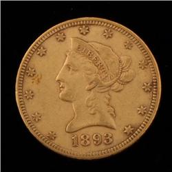 1893 $10 Gold Liberty