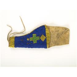 Brain tanned bead Plains Indian holster