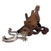 Image 1 : Silver mounted stainless "Crockett" spurs