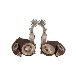 Silver mounted E. Garcia spurs