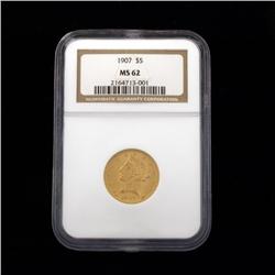 1907 $5 Gold Liberty