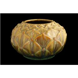 Fulper " bulbous pineapple vase