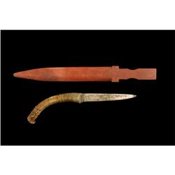 Catlinite Stone or Pipe Knife Carved Upper,