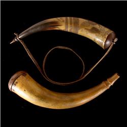 Collection of two Powder Horns