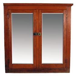 Maple Arts & Crafts style glass front