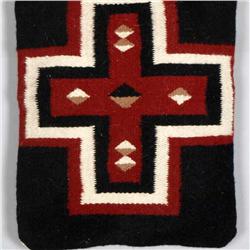 Navajo storm pattern textile weaving