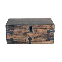 Rustic antique trunk