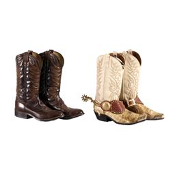 Snake skin cowboy boots