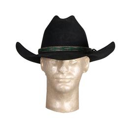 Bailey Cowboy black hat with horsehair band.