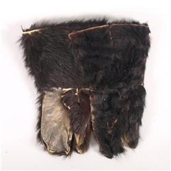 Pair of Three Finger Black Bear Mittens