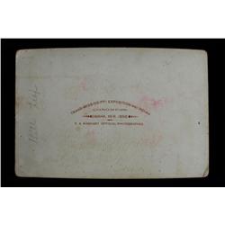 F A Rinehart Cabinet Card of Bill Leaf