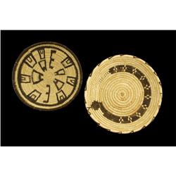 Collection of two Papago Indian Baskets