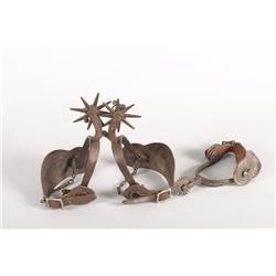 Iron Mexican spurs with jingle bobs