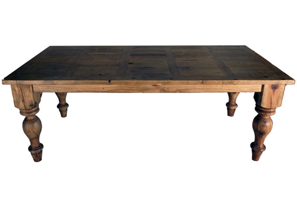 Rustic Mexican dinning table with 6 chairs