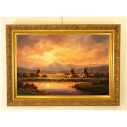 Excellent Original Oil on Board