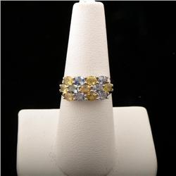 Stylish 10K White Gold Ladies Ring