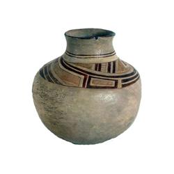 Heavy polychromed Olla