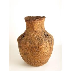 Apache Pine Pitch Basketry Water Olla