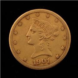 1901-S $10 Gold Liberty VF-XF