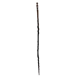 Authentic African staff, raffia weaved grip