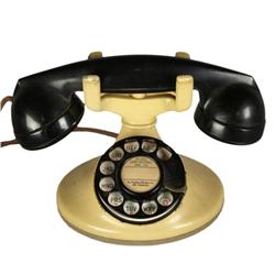 Western Bell 1940's two tone cream colored