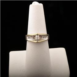 Retro Style Ladies 14K Yellow Gold Ring
