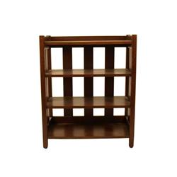 Mission style small 4 shelf bookcase