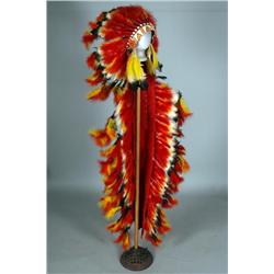 Native American Feathered War Bonnet