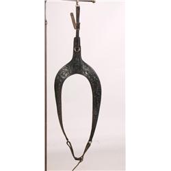Silver Mounted Leather Breast Collar