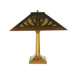 Mission style table lamp