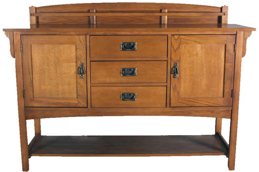 Contemporary arts and craft style buffet