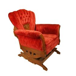 Transitional Victorian Antique Rocking