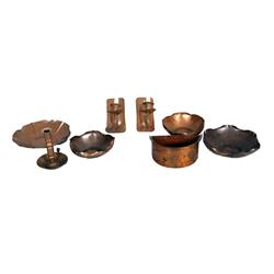8 piece collection of copper