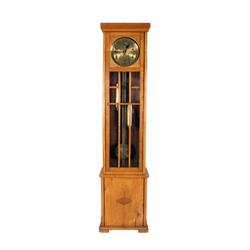 Oak cased Grandfather Clock