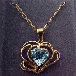 Sensational Ladies Art Nuevo Heart Pendant
