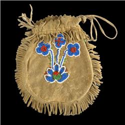 Pair of Plains Indian brain tanned beaded