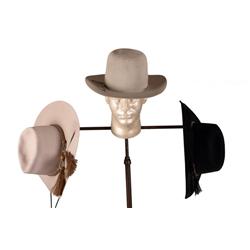 Collection of three cowboy hats