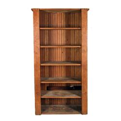 Rustic 6 shelved bookcase