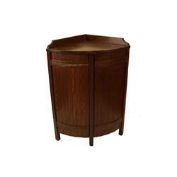 Oak corner keg casket