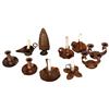 Image 1 : Collection of 10 copper candlesticks
