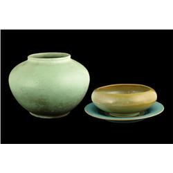 Three pieces of pottery