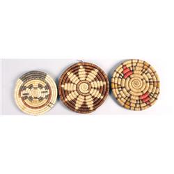 3 Hopi coiled trays