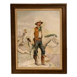Original oil on canvas by W E Duncan