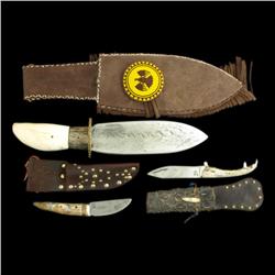 Collection of 3 "MZ" marked hand crafted
